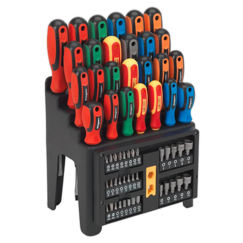 Sealey Siegen Screwdriver, Bit & Nut Driver Set 61pc