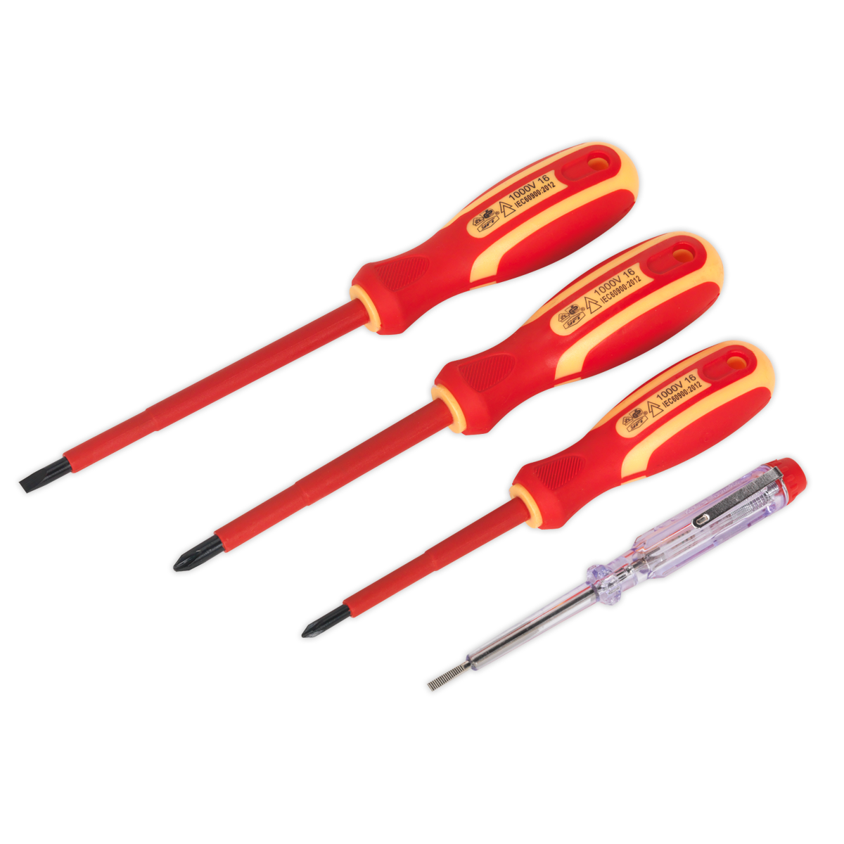 Sealey Siegen Electrician's Screwdriver Set 4pc - VDE Approved