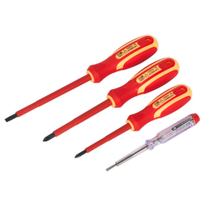 Sealey Siegen Electrician's Screwdriver Set 4pc - VDE Approved