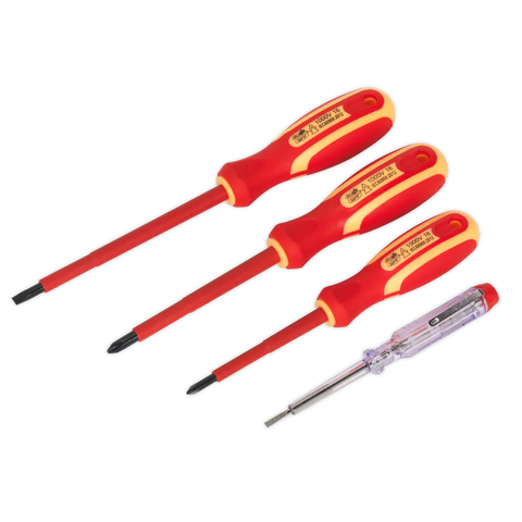 Sealey Siegen Electrician's Screwdriver Set 4pc - VDE Approved