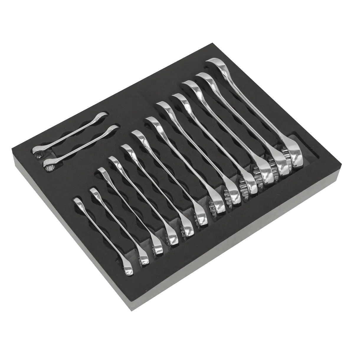 Sealey Siegen Stubby Combination Spanner Set 14pc Sealey 