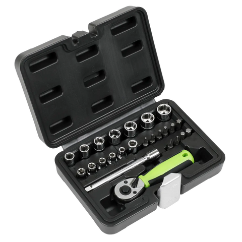 Sealey Siegen Socket Set 1/4"Sq Drive 25pc
