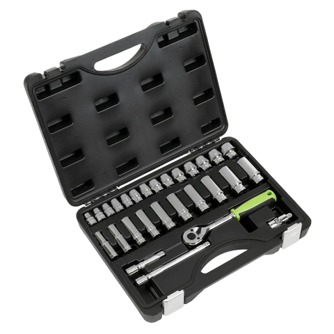 Sealey Siegen Socket Set 3/8"Sq Drive 28pc