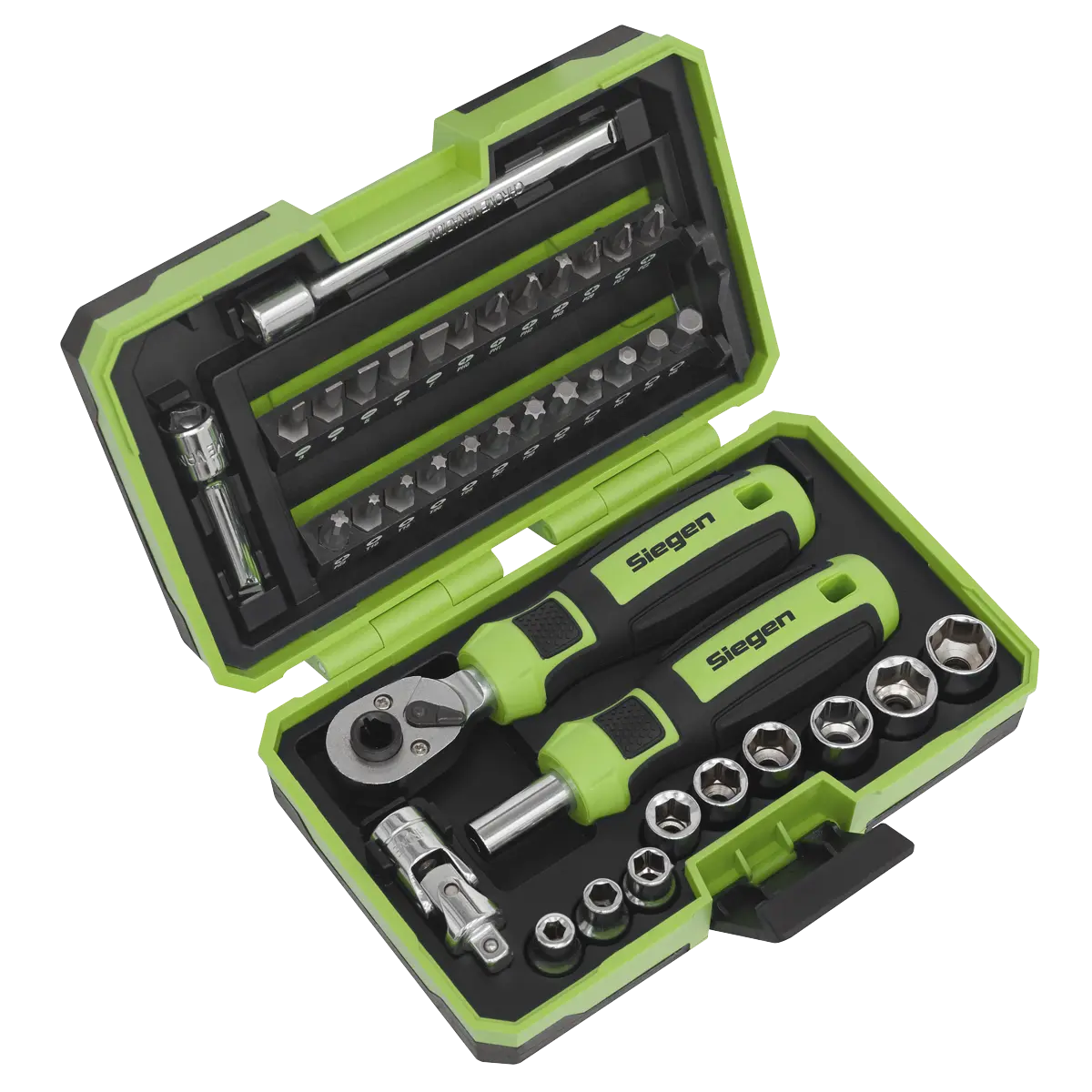 Sealey Siegen Socket & Bit Set 1/4"Sq Drive 38pc Sealey 
