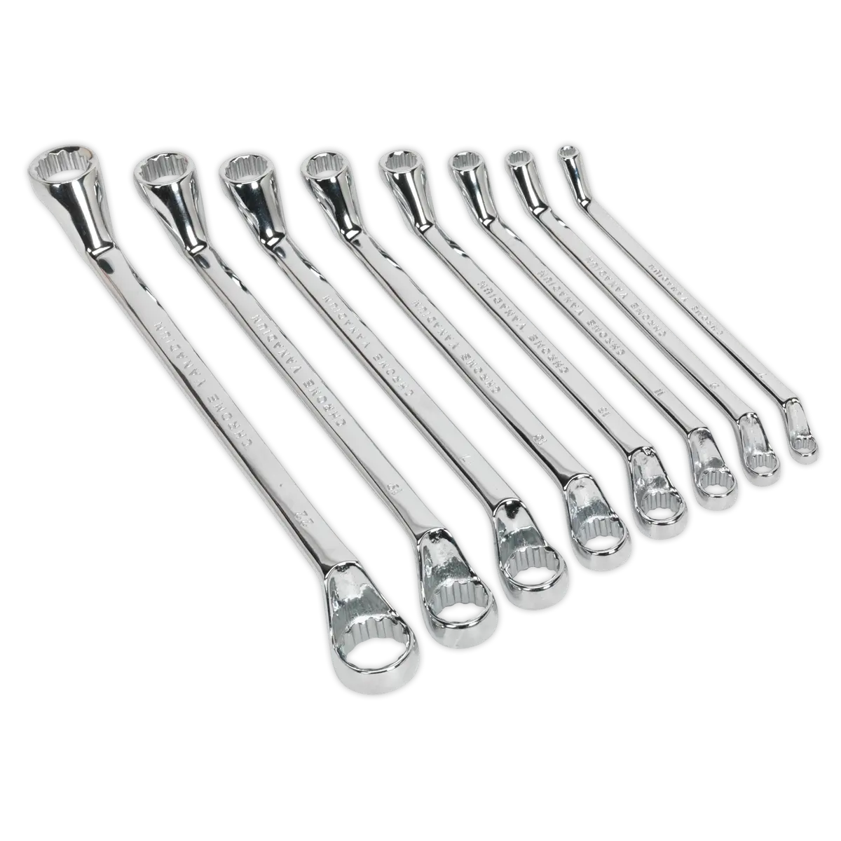 Sealey Siegen Deep Offset Ring Spanner Set 8pc Sealey 