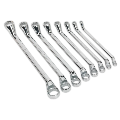 Sealey Siegen Deep Offset Ring Spanner Set 8pc