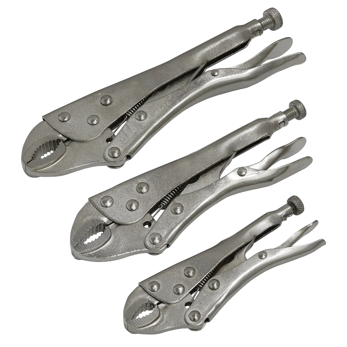 Sealey Siegen Locking Pliers Set 3pc Sealey 