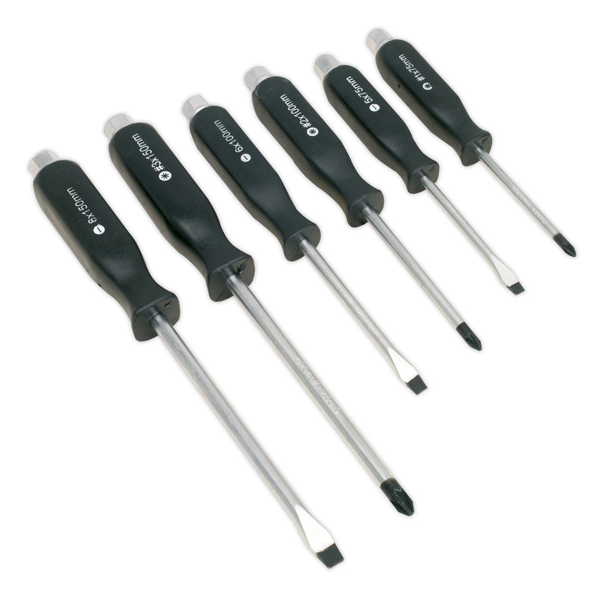 Sealey Siegen Hammer-Thru Screwdriver Set 6pc