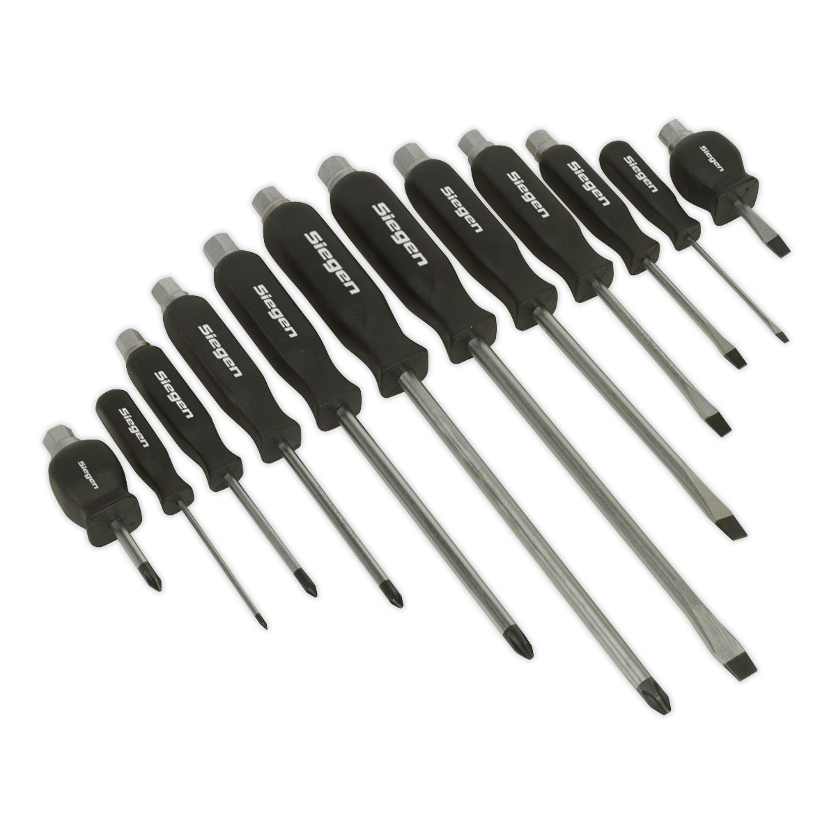 Sealey Siegen Hammer-Thru Screwdriver Set 12pc