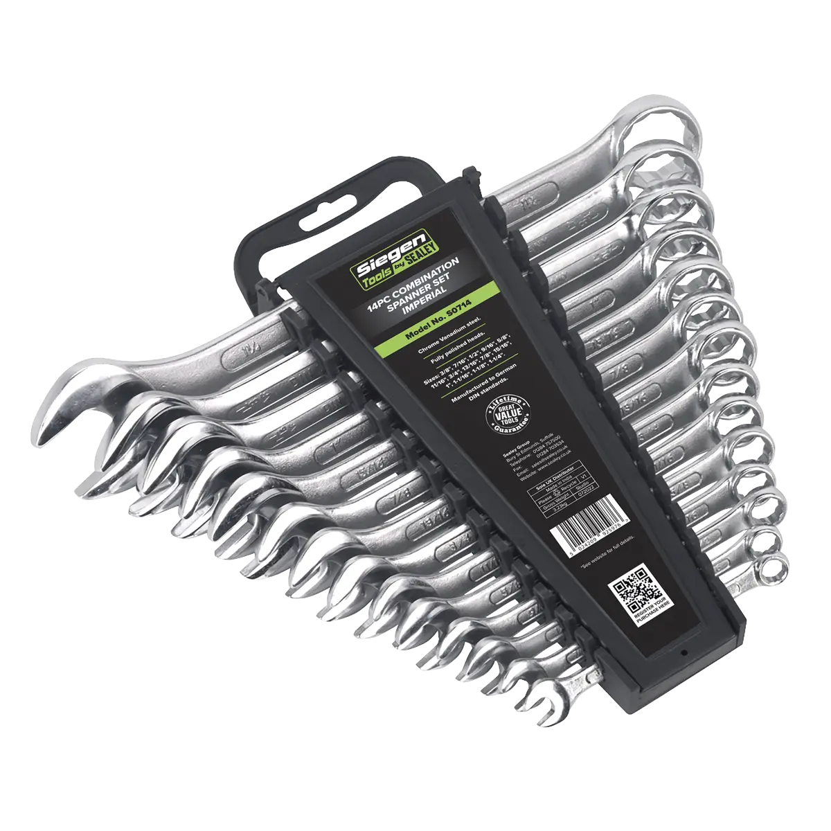 Sealey Siegen Imperial Combination Spanner Set 14pc Sealey 