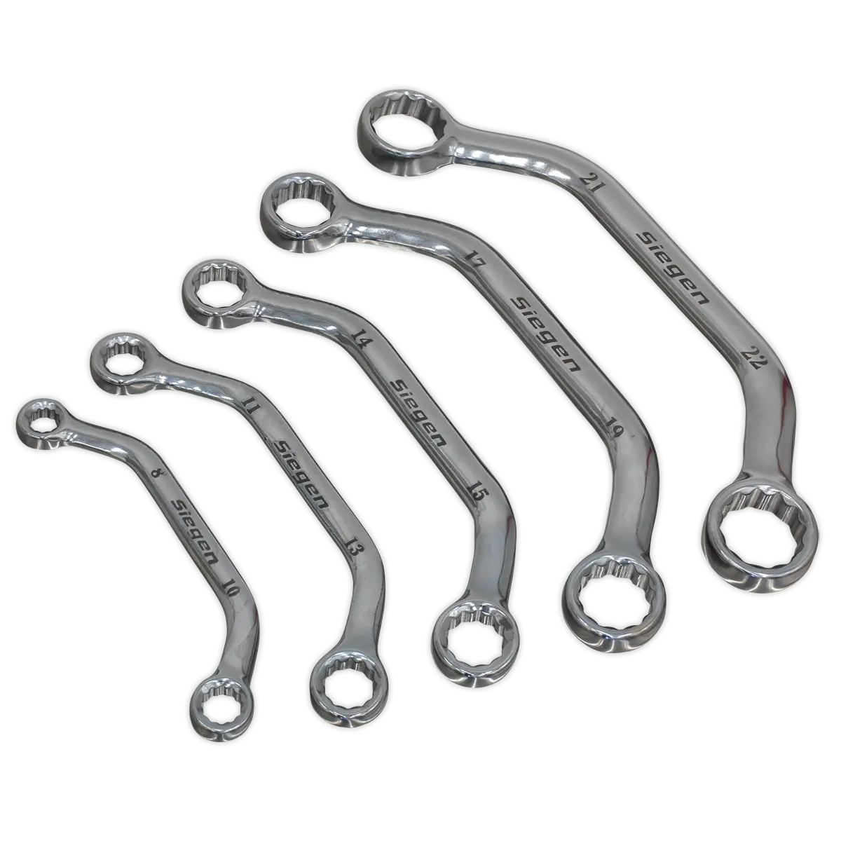 Sealey Siegen Obstruction Spanner Set 5pc Sealey 