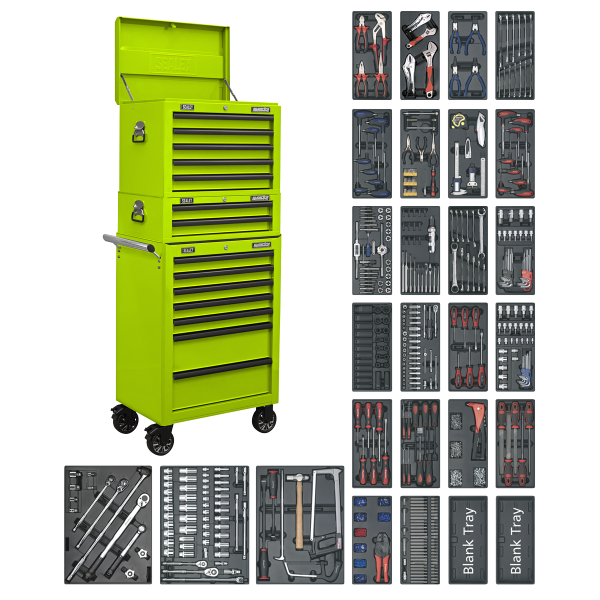 Sealey Superline PRO® Tool Chest Combination 14 Drawer with 1179pc Tool Kit Sealey 