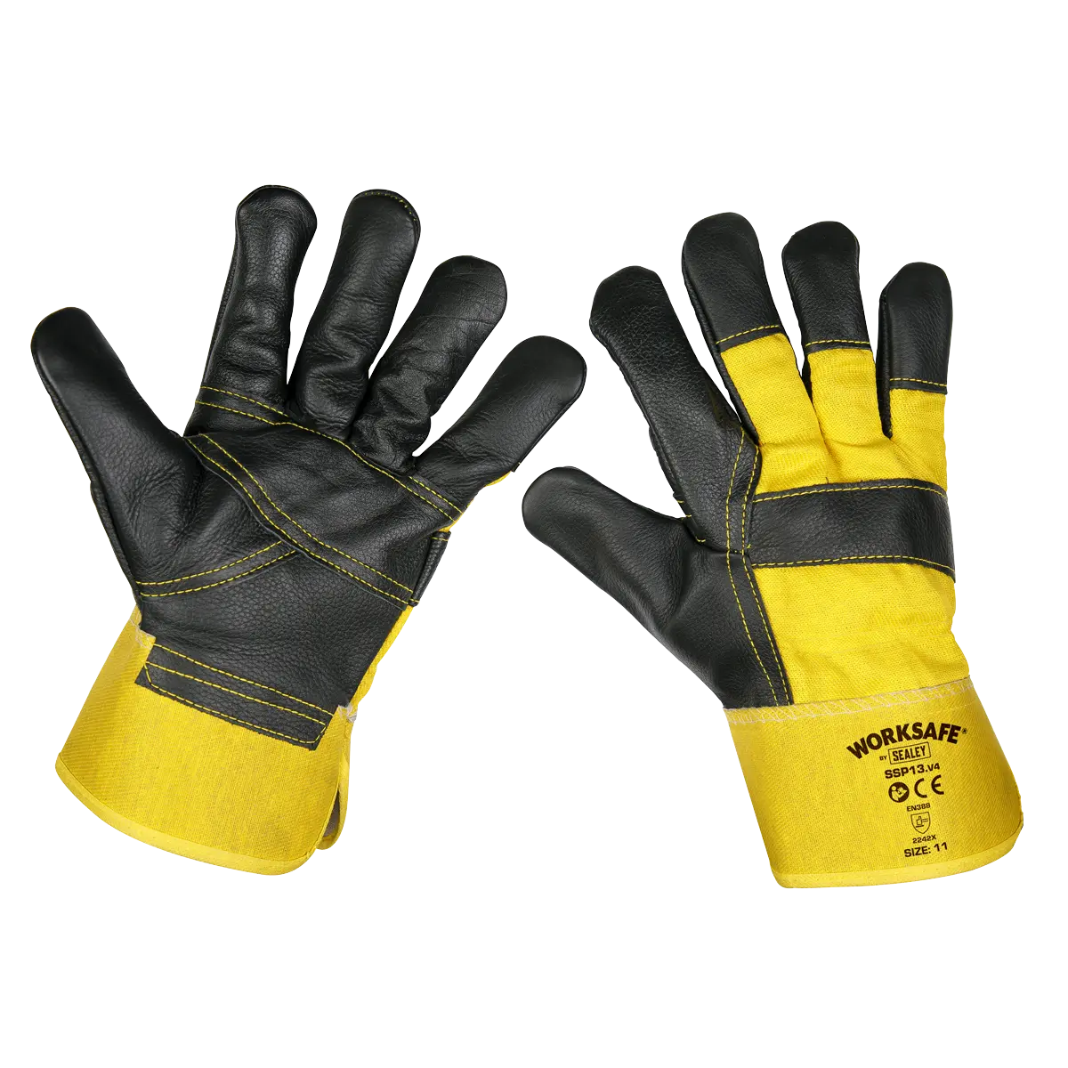Sealey Worksafe® Rigger's Gloves with Hide Palm Sealey 