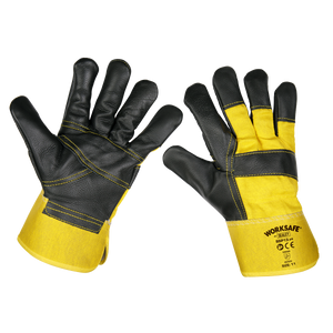 Sealey Worksafe® Rigger's Gloves with Hide Palm