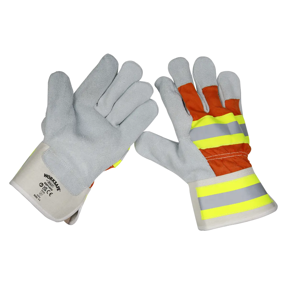 Sealey Worksafe® Reflective Rigger's Gloves Sealey 