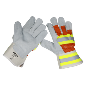 Sealey Worksafe® Reflective Rigger's Gloves