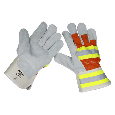 Sealey Worksafe® Reflective Rigger's Gloves