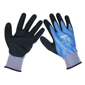 Sealey Worksafe® Waterproof Latex Gloves