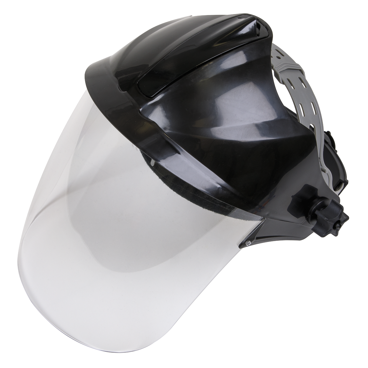 Sealey Worksafe® Deluxe Brow Guard with Aspherical Polycarbonate Full Face Shield Sealey 