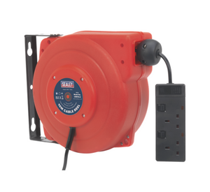 Sealey Retractable Cable Reel System 2 x 230V