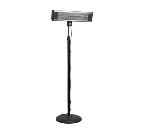 Sealey High-Efficiency Carbon Fibre Infrared Patio Heater with Telescopic Floor Stand