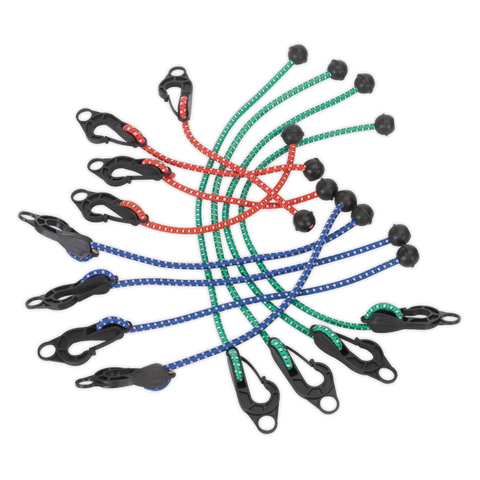 Sealey Assorted Tarpaulin Cord Set 12pc