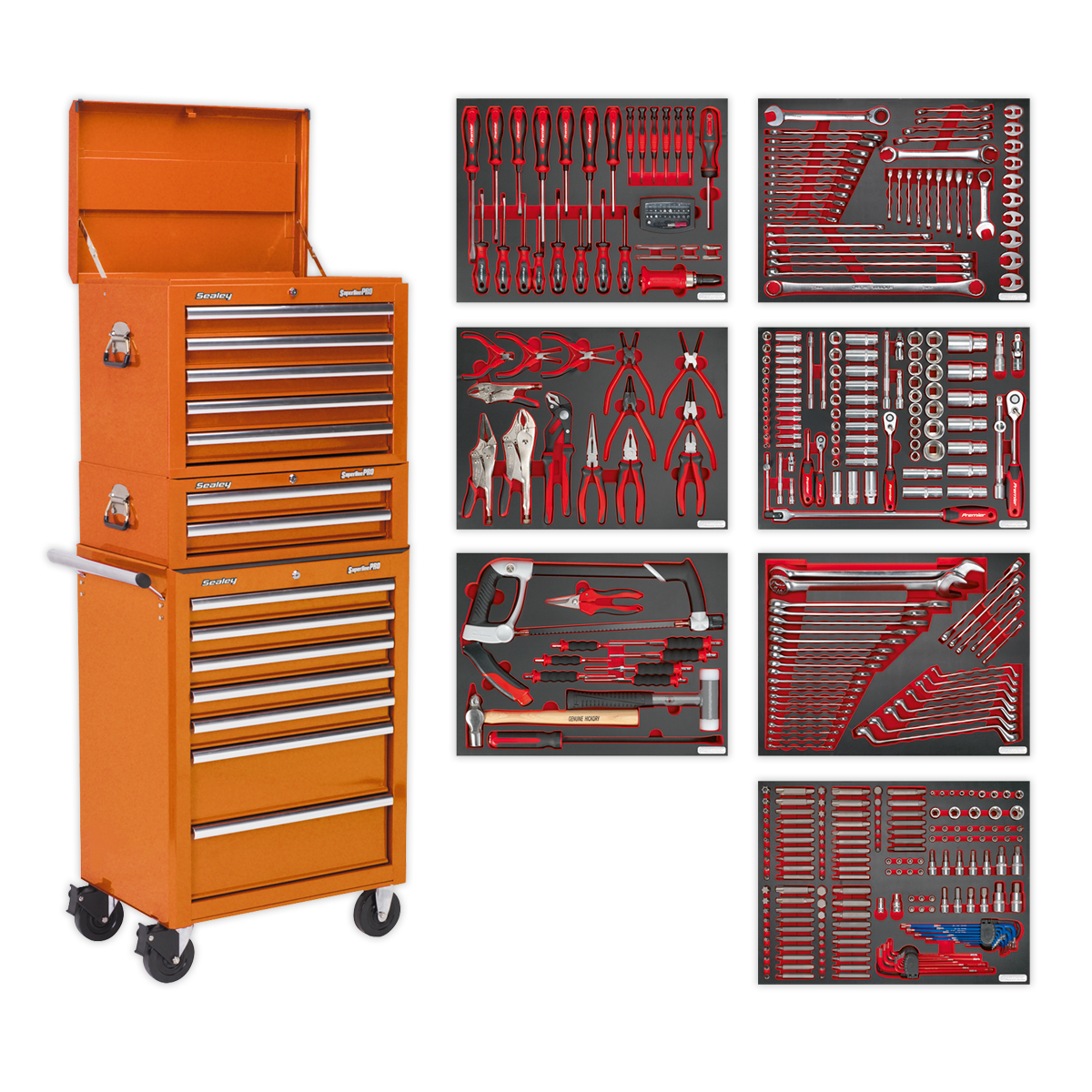 Sealey Superline PRO® Tool Chest Combination 14 Drawer with 446pc Tool Kit Sealey 