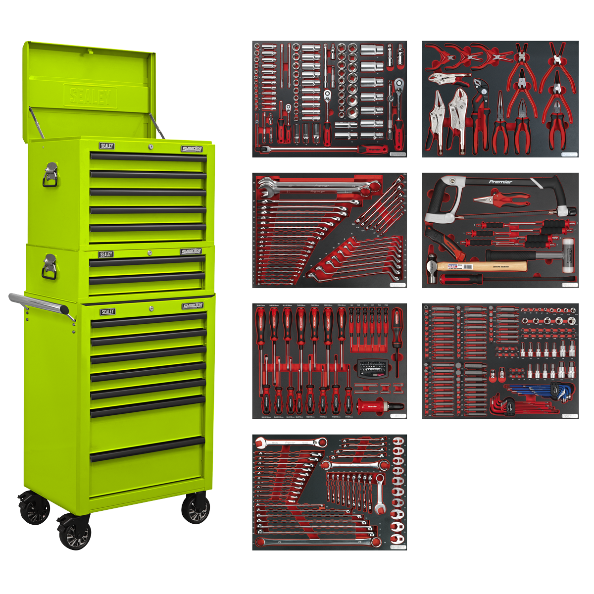 Sealey Superline PRO® Tool Chest Combination 14 Drawer with 446pc Tool Kit Sealey 