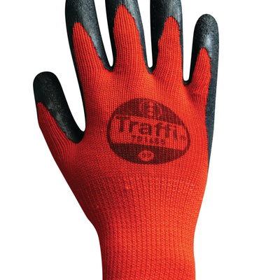 Traffi TG1655 Polycotton Crinkle Latex Cut Level 1 Safety Glove - Pack of 100 Traffi 