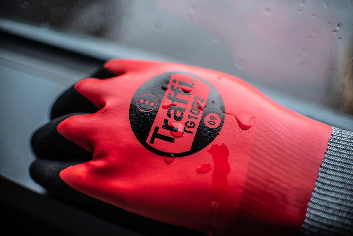 Traffi TG1850 Double Dipped Cut Level A Safety Glove - Pack of 10 Traffi 