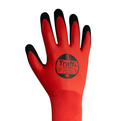 Traffi TG1895 Waterproof Latex/Nitrile Cut Level A Safety Glove - Pack of 10 Traffi 
