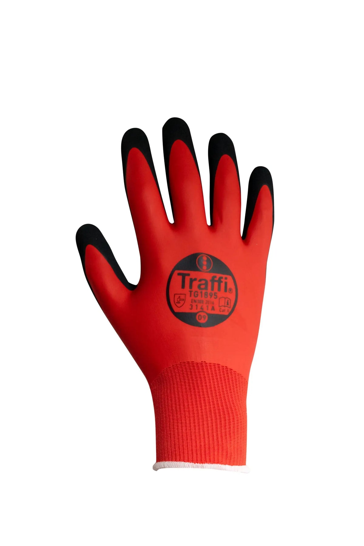 Traffi TG1895 Waterproof Latex/Nitrile Cut Level A Safety Glove - Pack of 10 Traffi 