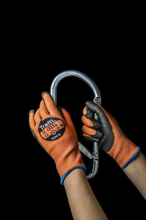 Traffi TG3010 X-DURA Classic PU Cut Level B Safety Glove - Pack of 10