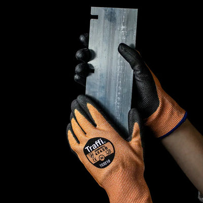 Traffi TG3210 X-DURA Metric PU Cut Level B Safety Glove - Pack of 10 Traffi 