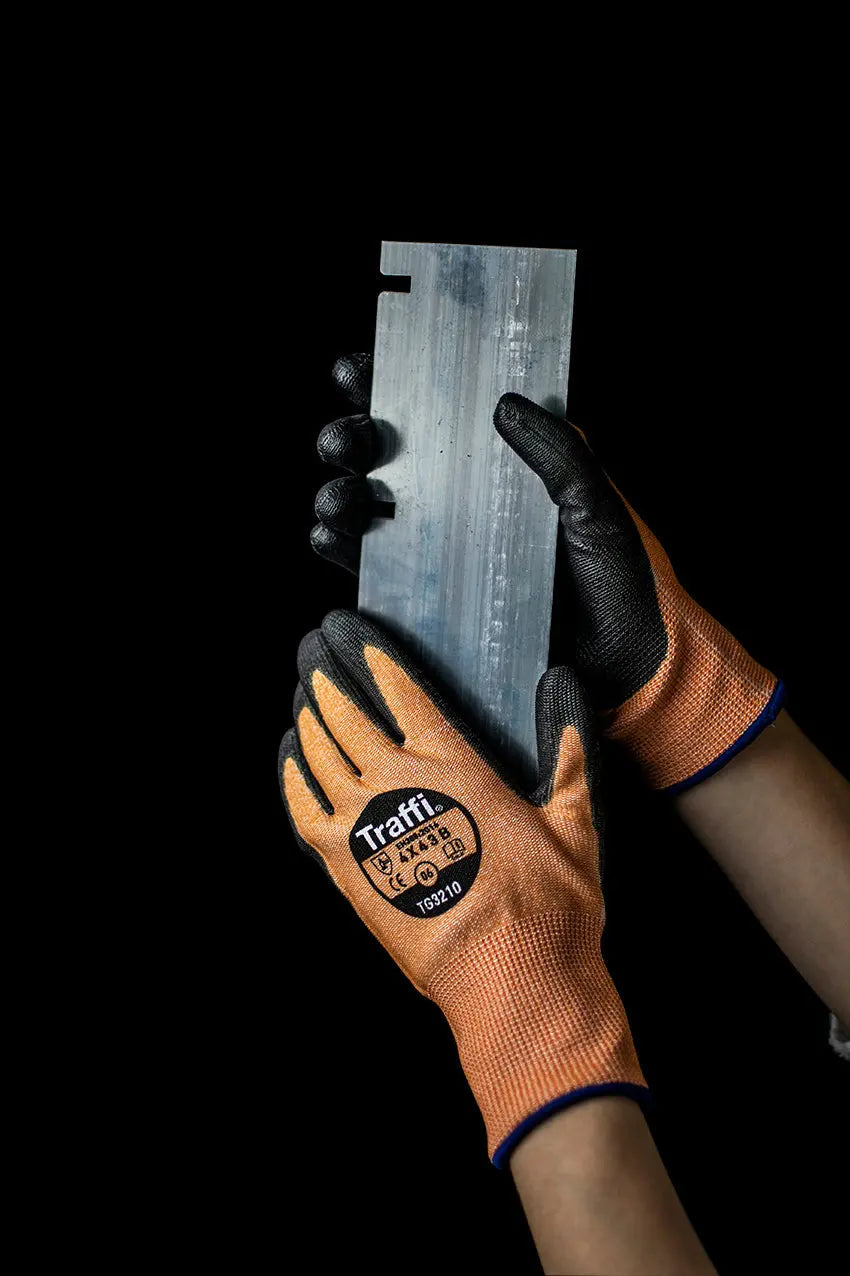 Traffi TG3210 X-DURA Metric PU Cut Level B Safety Glove - Pack of 10 Traffi 