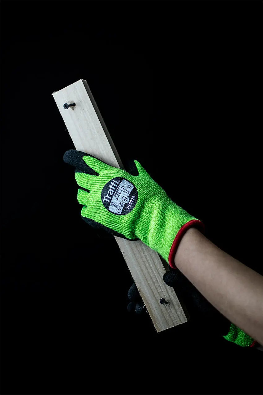 Traffi TG5070 X-DURA Thermal Latex Cut Level D Safety Glove - Pack of 10 Traffi 