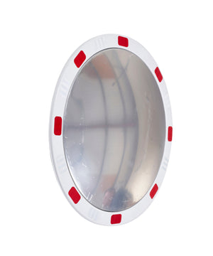 Circular Traffic Mirrors with Reflective Edges
