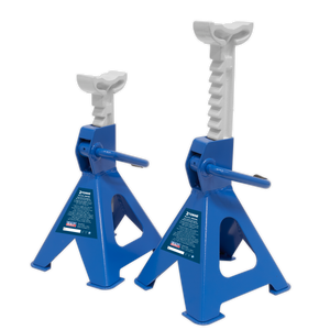 Sealey Ratchet Type Axle Stands (Pair) 2 Tonne Capacity per Stand