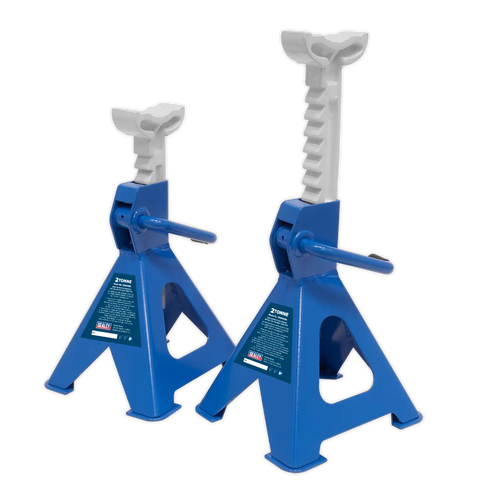 Sealey Ratchet Type Axle Stands (Pair) 2 Tonne Capacity per Stand