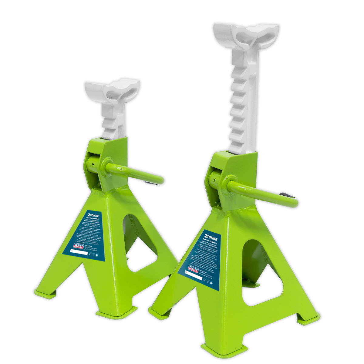 Sealey Ratchet Type Axle Stands (Pair) 2 Tonne Capacity per Stand Sealey 