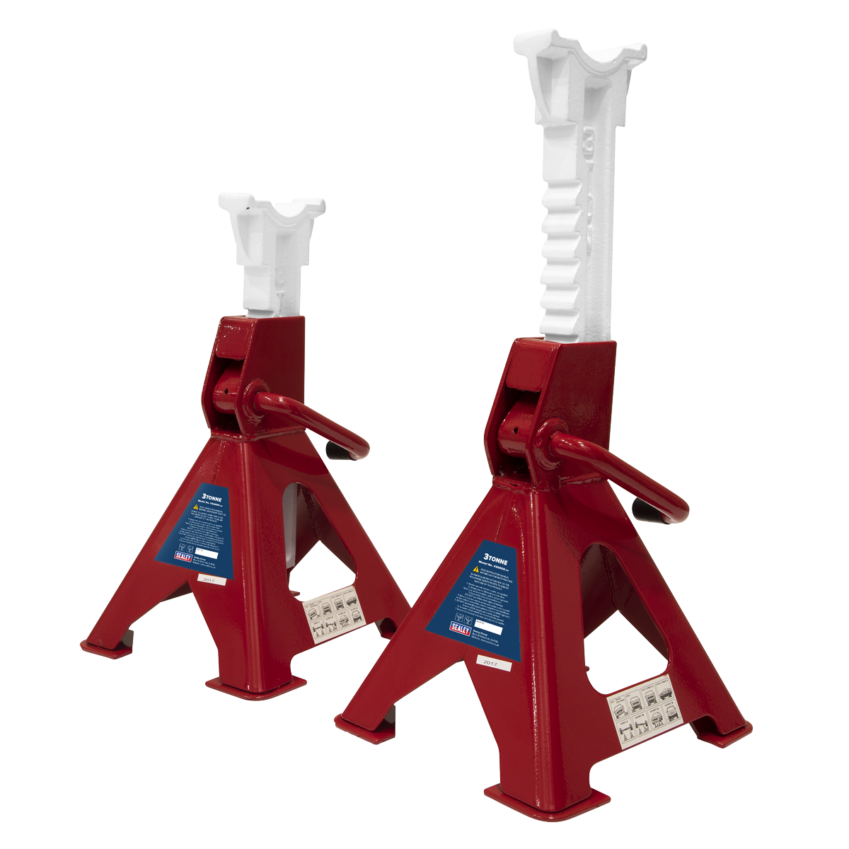 Sealey Ratchet Type Axle Stands (Pair) 3 Tonne Capacity per Stand Sealey 