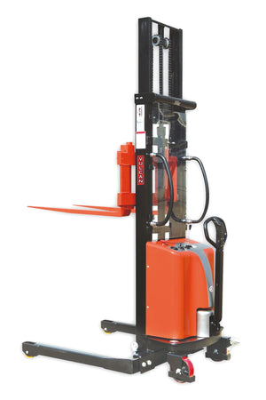 VULCAN Semi Electric Straddle Stacker with Adjustable Forks