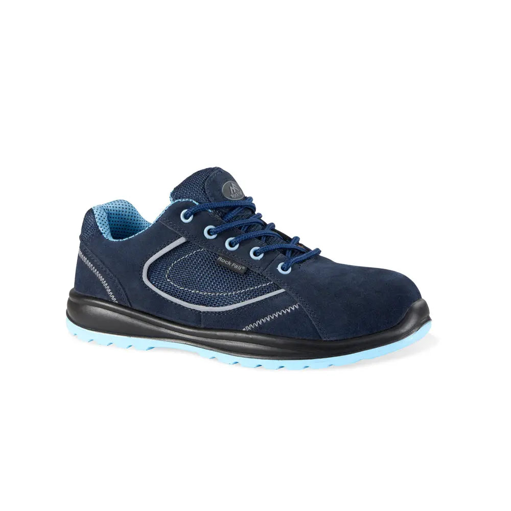 Rock Fall VX700 Pearl Navy Womens Fit ESD Safety Trainer Rock Fall 