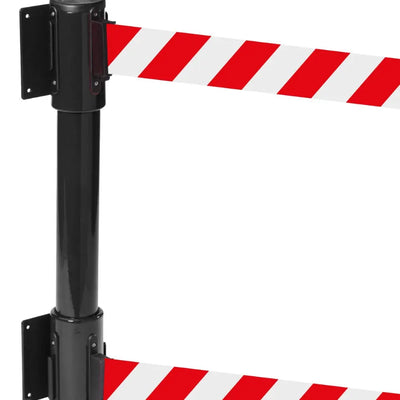 Wall Mounted Twin Belt Barriers - Chevron belt GPC Industries Ltd 