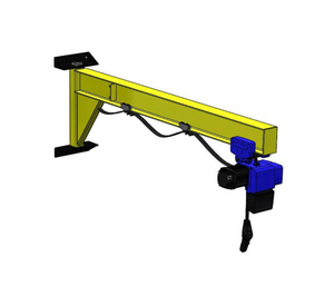 Wall-Mounted Under-Braced 1000kg I-Beam Jib Crane