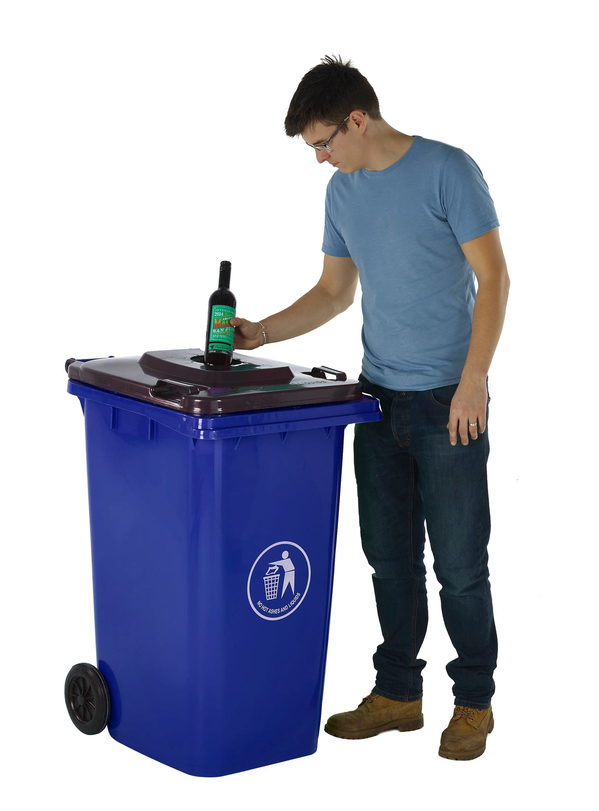 Wheeled Bins with Bottle Hole Lid GPC Industries Ltd 