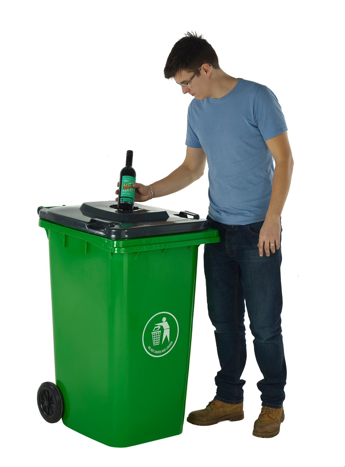 Wheeled Bins with Bottle Hole Lid GPC Industries Ltd 