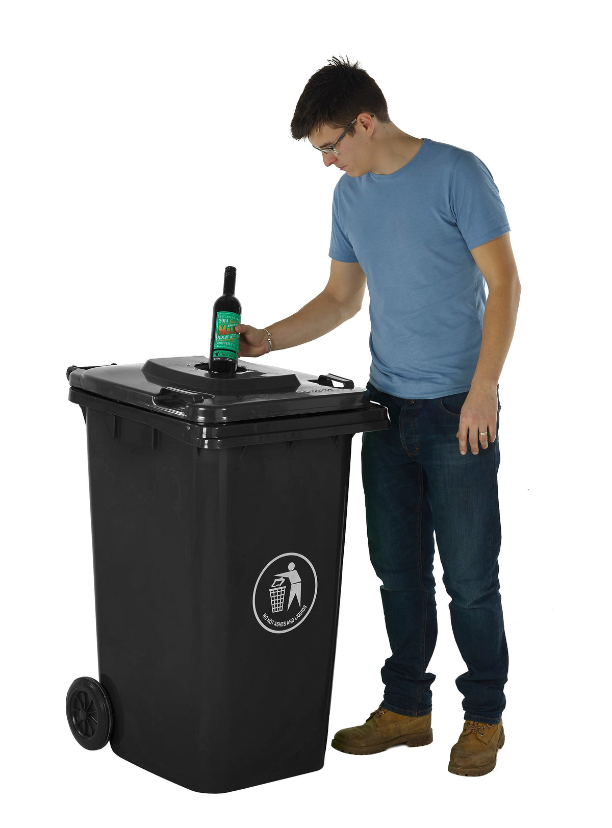 Wheeled Bins with Bottle Hole Lid GPC Industries Ltd 