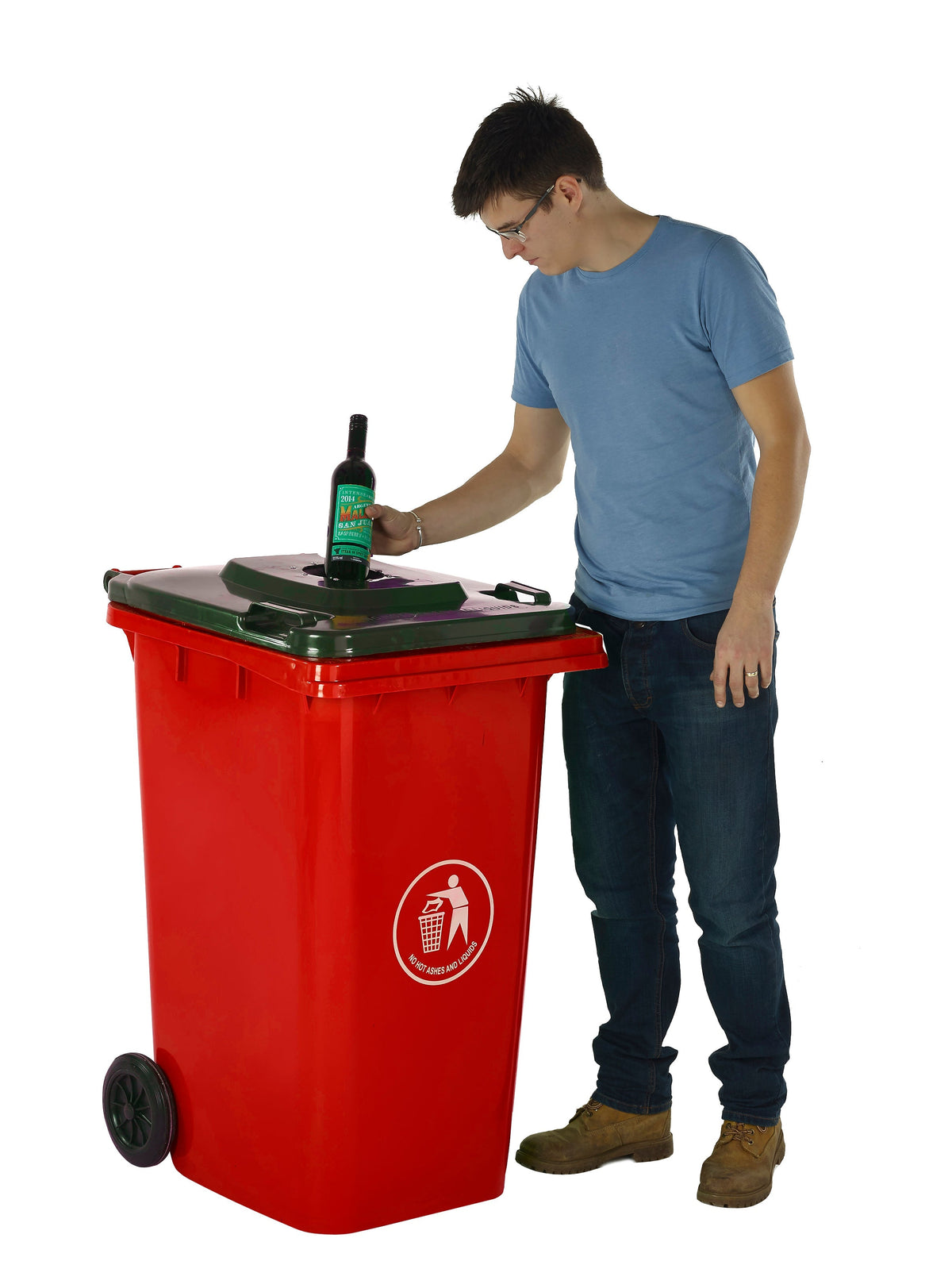 Wheeled Bins with Bottle Hole Lid GPC Industries Ltd 