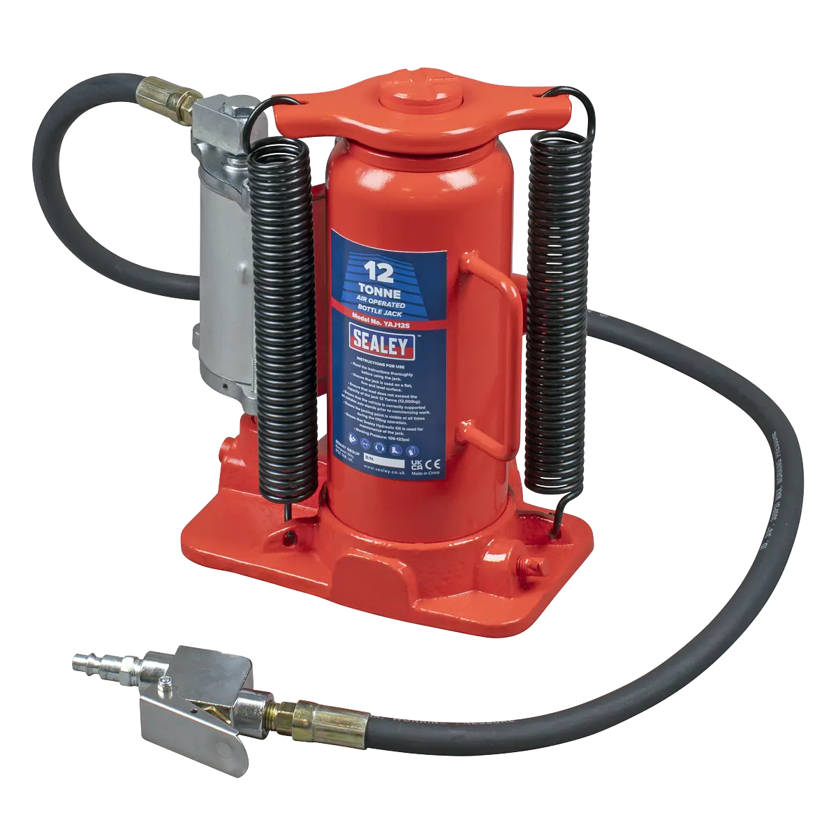 Sealey Air Operated Hydraulic Bottle Jack 12 Tonne Sealey 